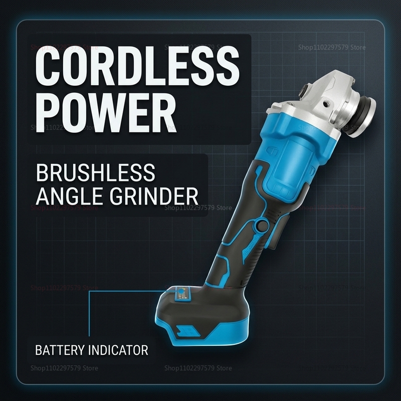 Cordless Brushless Angle Grind - огляд і ціна Brushless Angle Grinder Battery Powered