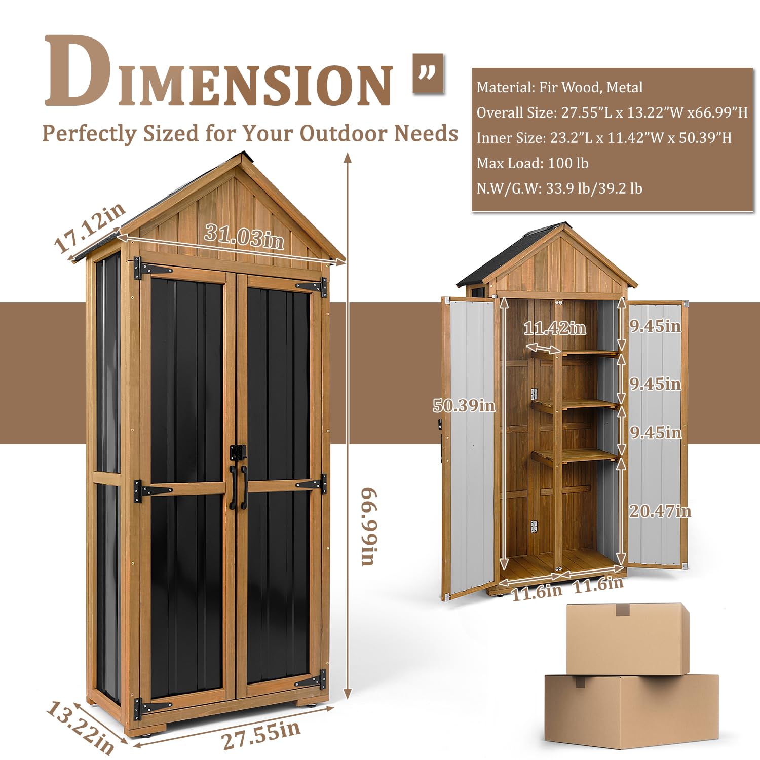 Outdoor Storage Cabinet Waterp - огляд і ціна Garden Tools