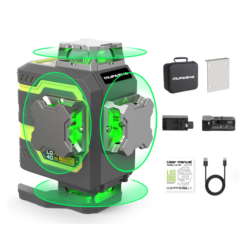 16 Line Laser Level 360 Self L - огляд і ціна Laser Level 16 Lines 4D Green